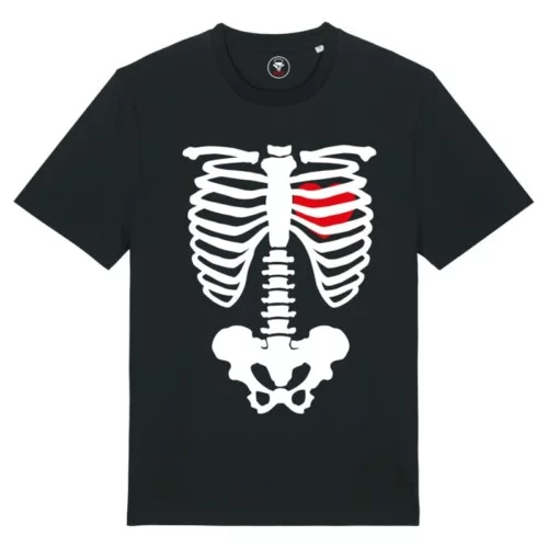 T-shirt Heart Of The Skeleton – Halloween – T-shirt Heart Of The Skeleton voor Halloween