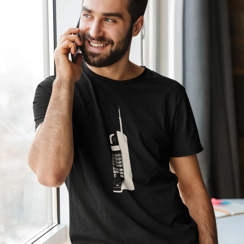 Retro T-Shirt – Retro Style Wear – Retro T-Shirt Call Back to the Brick voor Heren (detail 2)