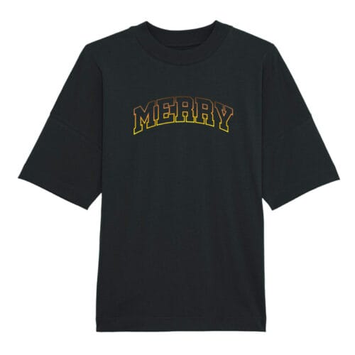 Oversized T-shirt Merry – X-mas and New Year – Oversized T-shirt Merry – Comfortabel en Stijlvol