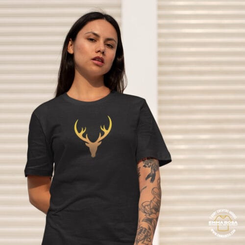Oversized T-shirt Oh Deer – X-mas and New Year – Oversized T-shirt Oh Deer - Comfortabel en Stijlvol (detail 2)