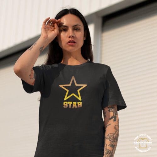 Oversized T-shirt Wishing on a Star – T-shirt Sassy Style – Oversized T-shirt Wishing on a Star (detail 2)