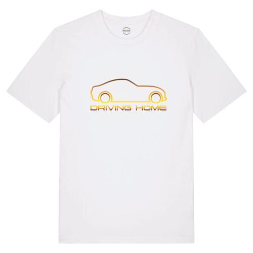 T-Shirt Driving Home – X-mas and New Year – T-Shirt Driving Home voor Dames en Heren (detail 2)