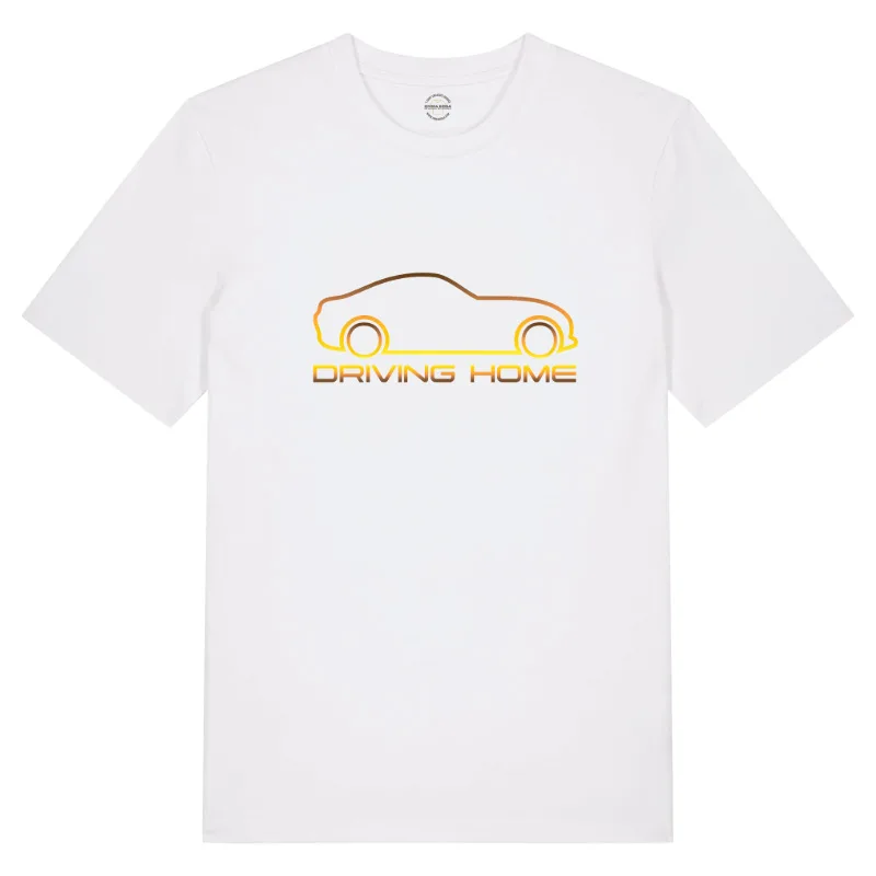 T-Shirt Driving Home – X-mas and New Year – T-Shirt Driving Home voor Dames en Heren (detail 2)