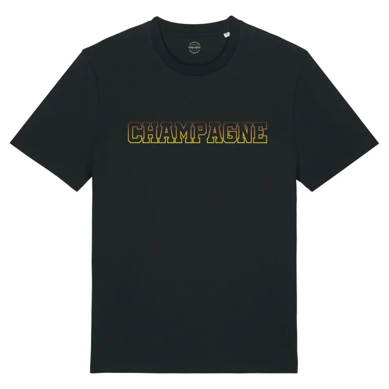 T-Shirt Just Champagne – X-mas and New Year – T-Shirt Just Champagne voor Dames – Feestelijk & Duurzaam