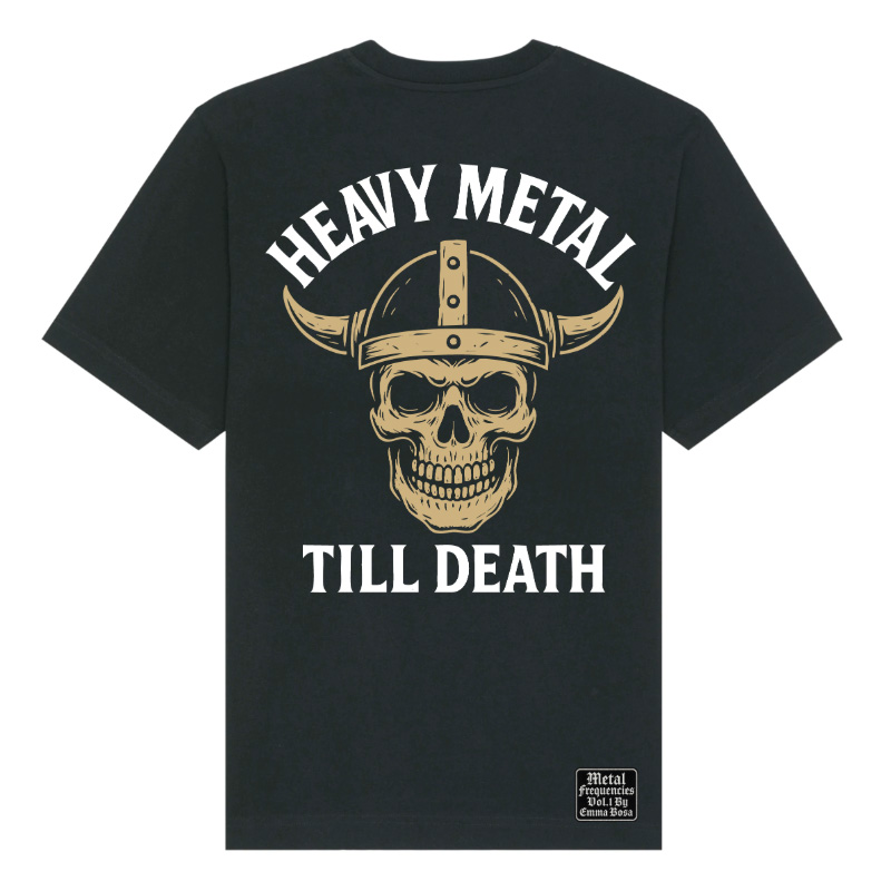 T-Shirt Loose Fit Heavy Metal Till Death