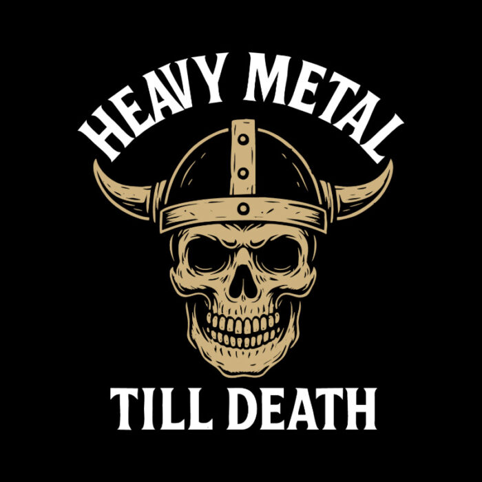 T-Shirt Loose Fit Heavy Metal Till Death