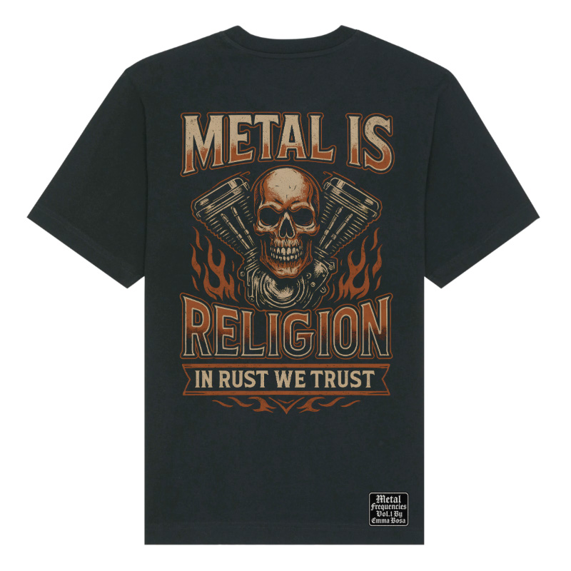 T-Shirt Loose Metal is Religion Motor