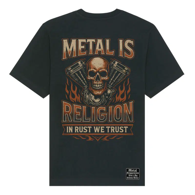 T-Shirt Loose Metal is Religion Motor