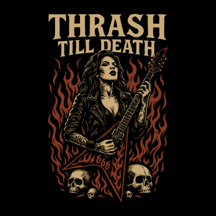 T-Shirt Loose Fit Trash Till Death