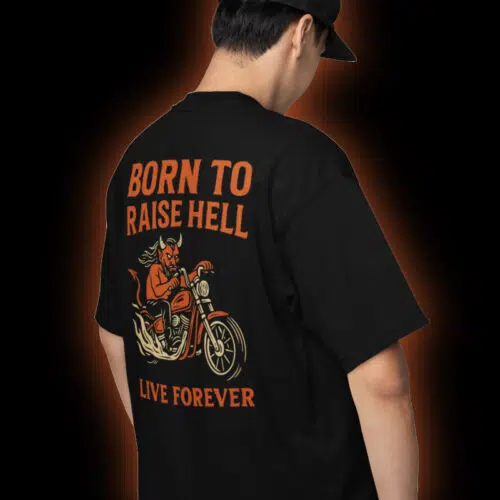 T-Shirt Loose Born to Raise Hell