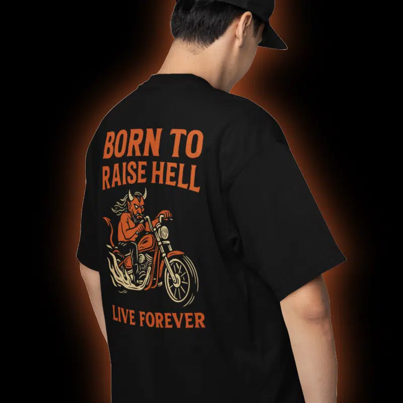 T-Shirt Loose Born to Raise Hell