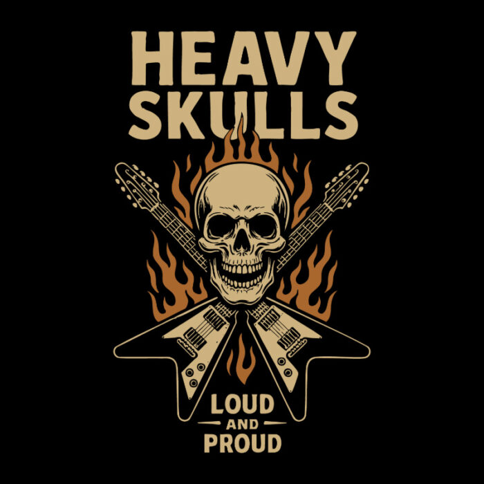 T-Shirt Loose Fit Heavy Skulls