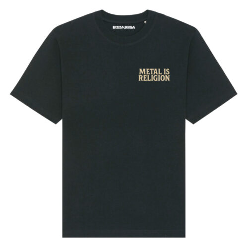 T-Shirt Loose Fit Metal is Religion In rust we trust