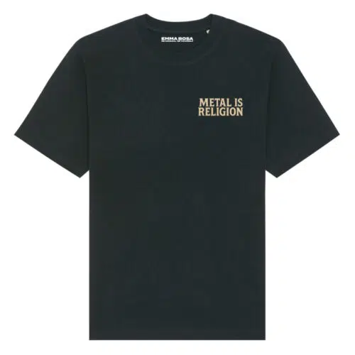T-Shirt Loose Fit Metal is Religion In rust we trust