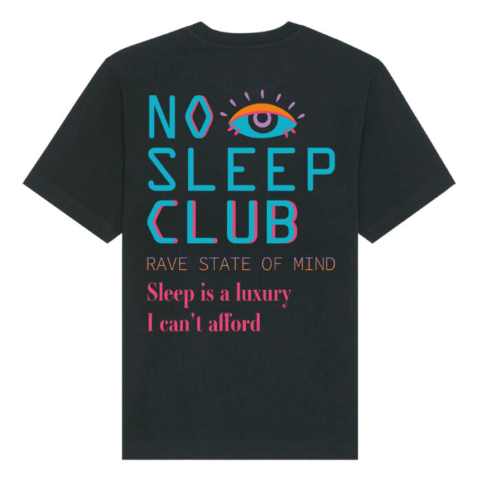 T-Shirt Loose Fit No Sleep Club - Afbeelding 2