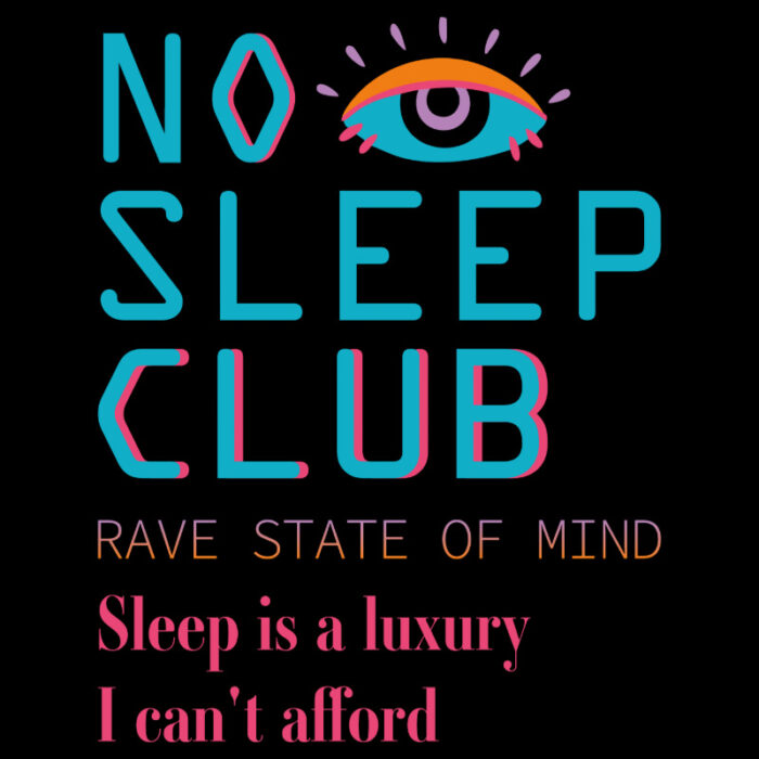 T-Shirt Loose Fit No Sleep Club - Afbeelding 5