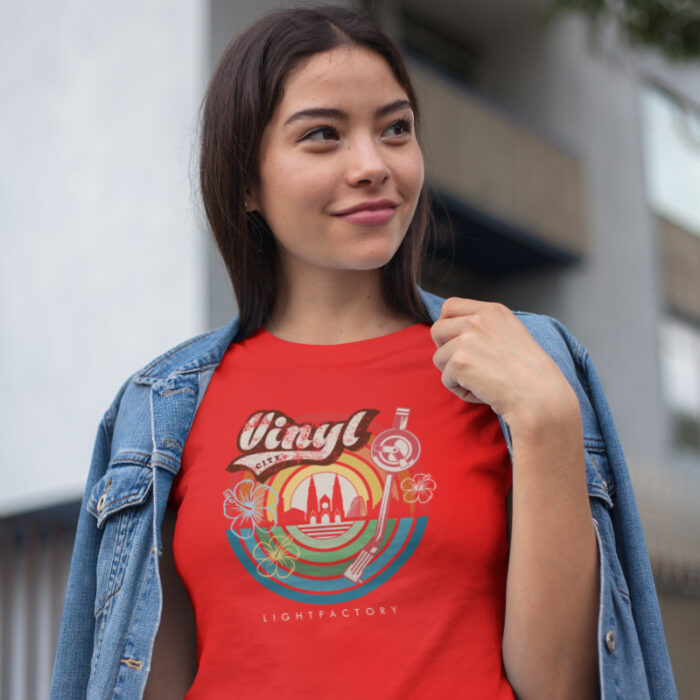 T-shirt Dames Vinyl City Lightfactory
