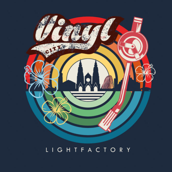 T-shirt Dames Vinyl City Lightfactory
