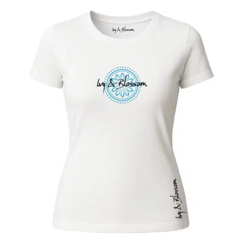 T-shirt Ivy & Blossom – Ivy & Blossom – Ivy & Blossom T-shirt voor Dames - Wit