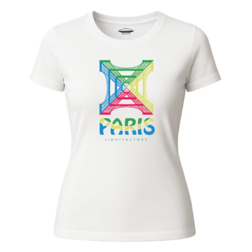 T-shirt Dames Paris Paris Lichtstadkunst
