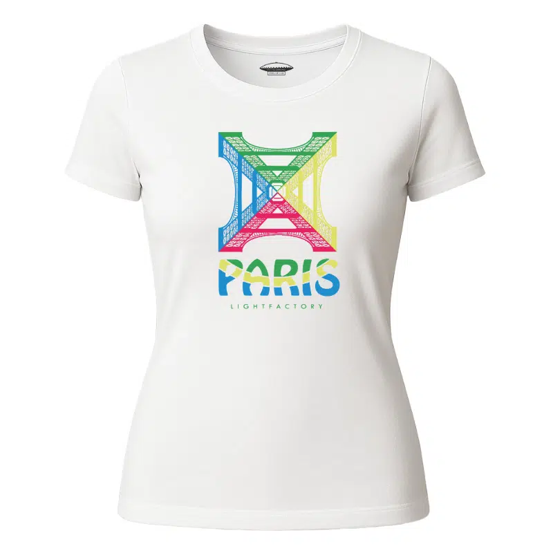 T-shirt Dames Paris – Lichtstadkunst – T-shirt Dames Paris van Lichtstadkunst