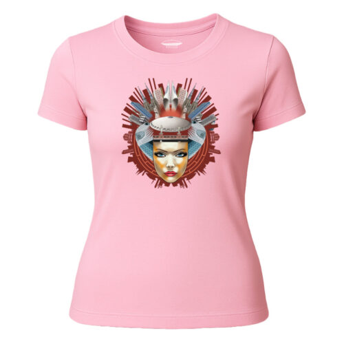 T-shirt Dames Women Head Lichtstadkunst Eindhoven