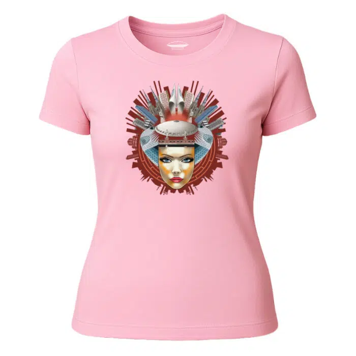 T-shirt Dames Women Head Lichtstadkunst Eindhoven