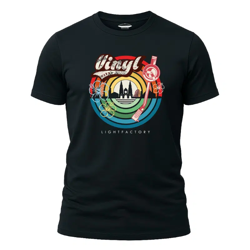 Eindhoven design – Lichtstadkunst – T-Shirt Vinyl City Lightfactory – Uniek Eindhoven Design