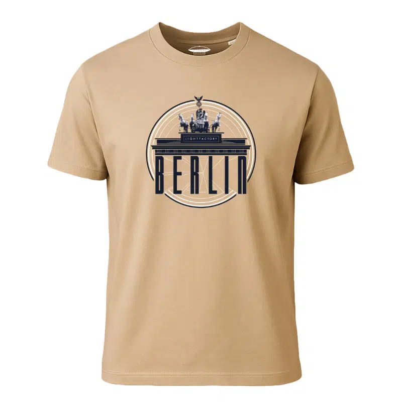T-Shirt Heren Berlin – Lichtstadkunst – T-Shirt Heren Berlin – Lichtstadkunst