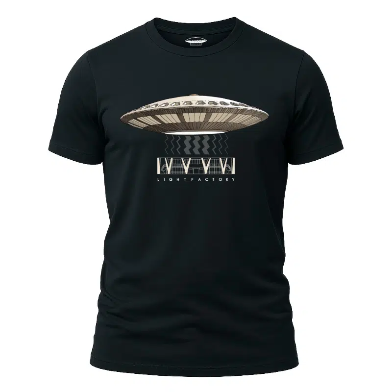 Evoluon T-Shirt – Lichtstadkunst – Evoluon T-Shirt voor Heren – Lichtstadkunst Eindhoven