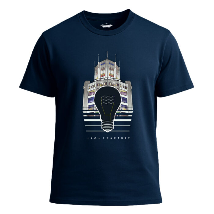 T-Shirt Heren Licht explosion Lichtstadkunst