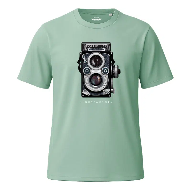 T-Shirt Heren Folierex – Sale, Lichtstadkunst – T-Shirt Heren Folierex Camera Lichtstadkunst