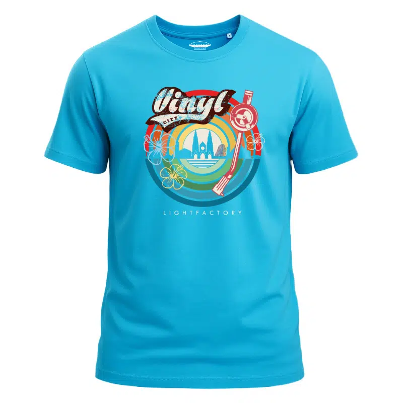 Eindhoven design – Lichtstadkunst – T-Shirt Vinyl City Lightfactory – Uniek Eindhoven Design (detail 2)