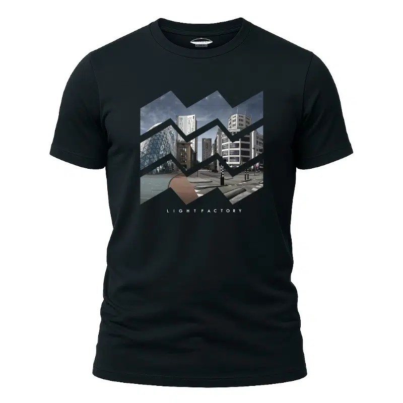 Eindhoven T-shirt – Lichtstadkunst – Heren T-Shirt Lichtstadkunst Eindhoven (detail 2)
