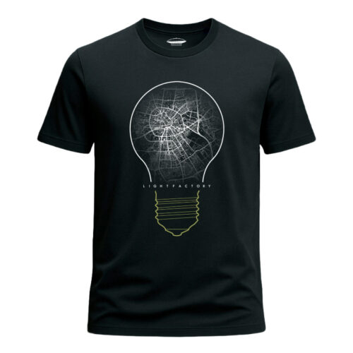 T-Shirt Heren Eindhoven Maps Lichtstadkunst