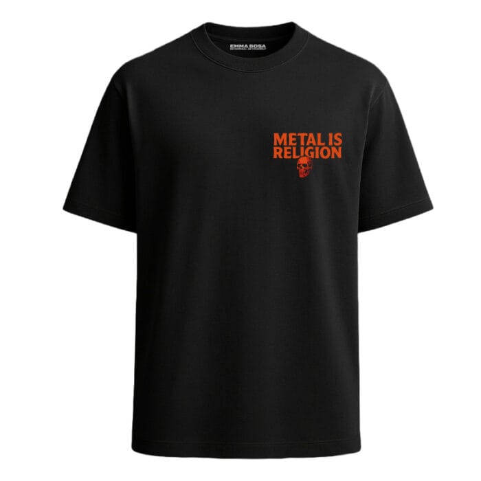 T-Shirt Loose Fit Metal is Religion