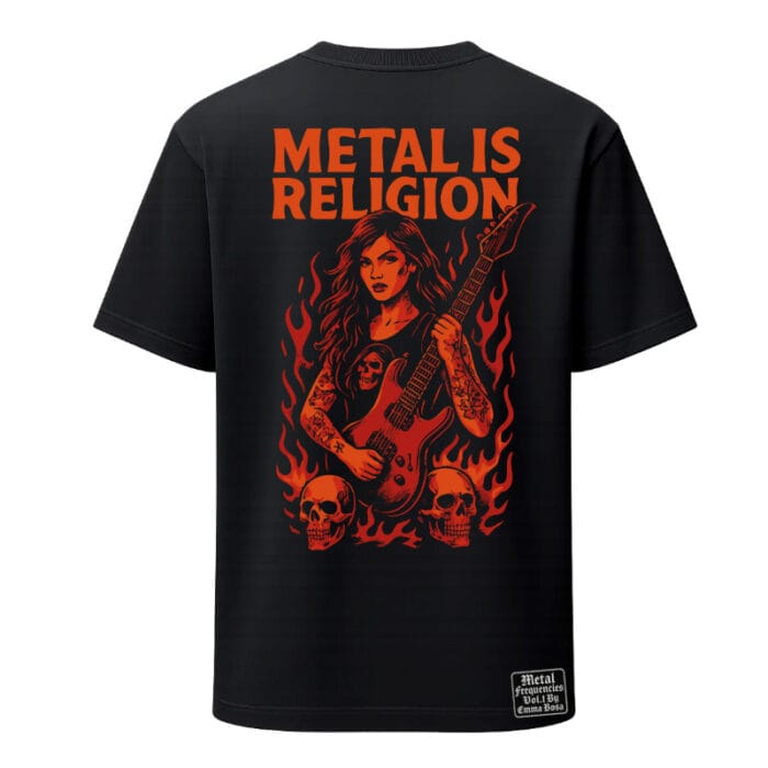 T-Shirt Loose Fit Metal is Religion