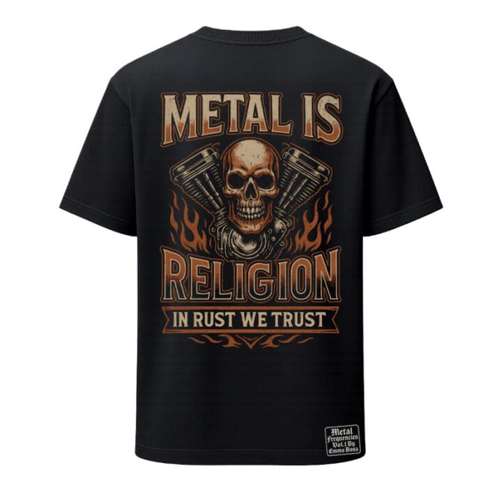 T-Shirt Loose Fit Metal is Religion Motor