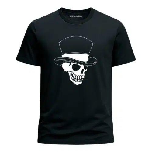 Skull TopHat T-shirt – Halloween, Metal Frequencies – Skull TopHat T-shirt voor Heren - Edgy Design