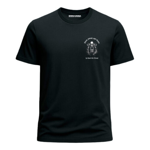 T-shirt Skull Biker in Rust we Trust