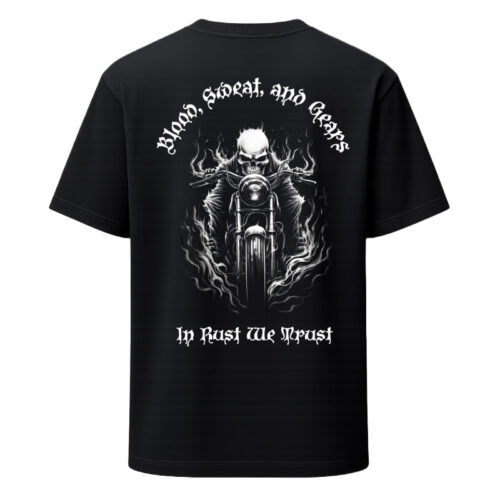 T-shirt Skull Biker in Rust we Trust