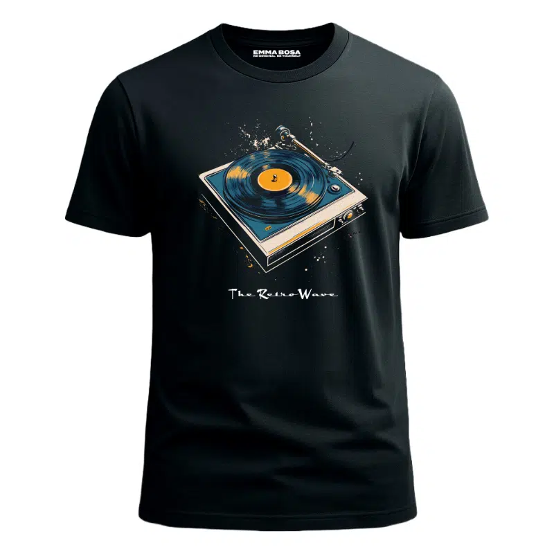 T-Shirt Strictly Vinyl Only – Retro Style Wear – T-Shirt Strictly Vinyl Only – Retro Muziekstijl