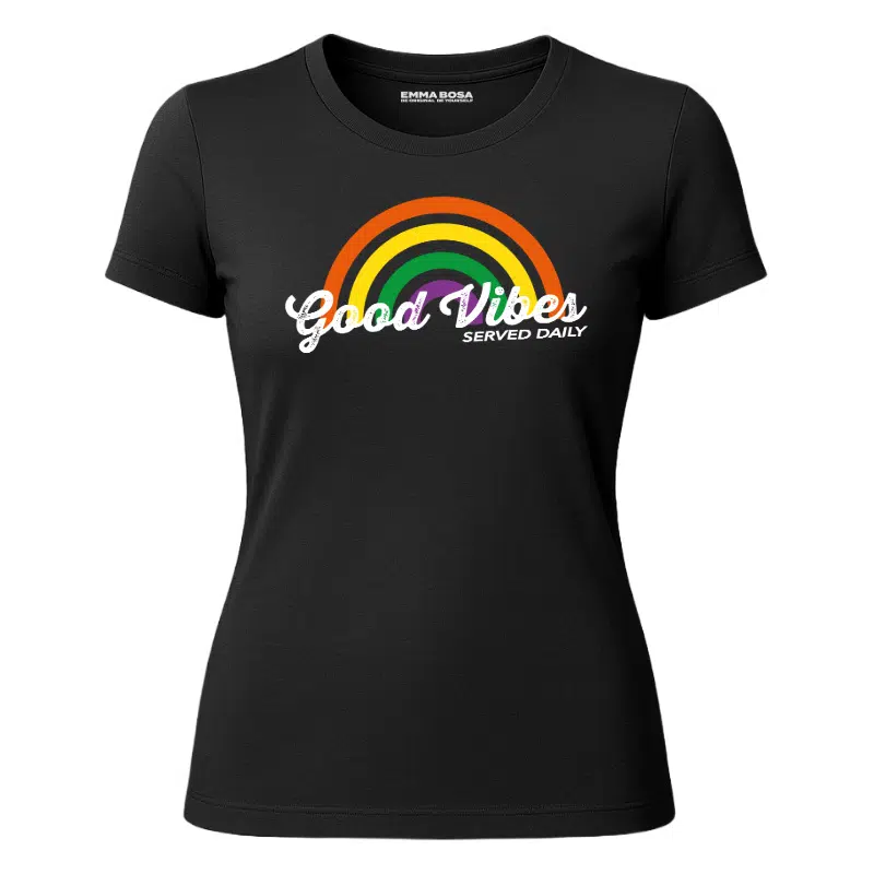 T-shirt Good Vibes – T-shirt Sassy Style – T-shirt Good Vibes voor Dames
