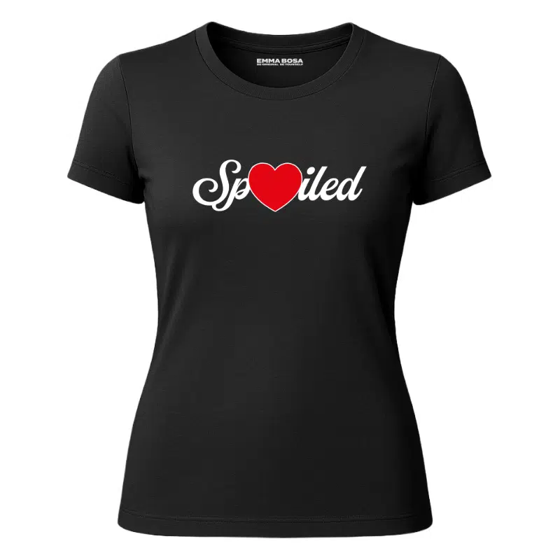 T-shirt Spoiled – T-shirt Sassy Style – T-shirt Spoiled voor Dames – Sassy Style (detail 2)