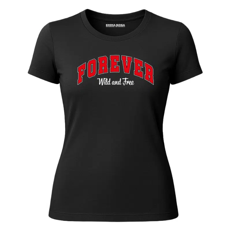 Forever Wild and Free T-shirt – T-shirt Sassy Style – T-shirt Forever Wild and Free voor Dames (detail 3)