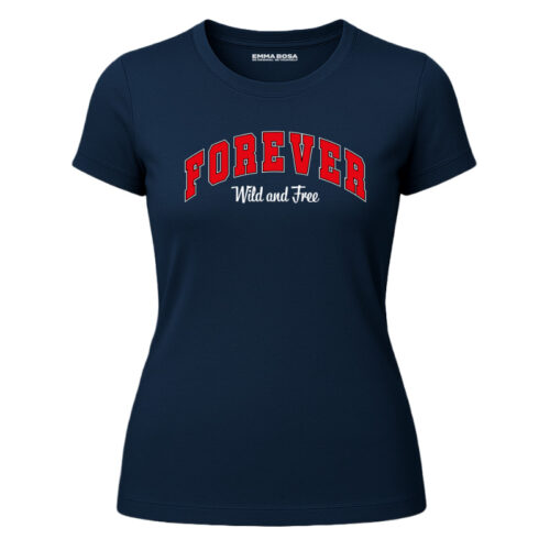 T-shirt Forever Wild and Free White