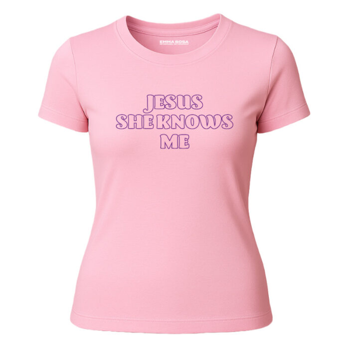 T-shirt Jesus She Knows Me