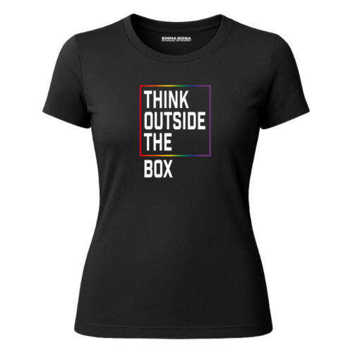 T-shirt Think Outside The Box – Rainbow