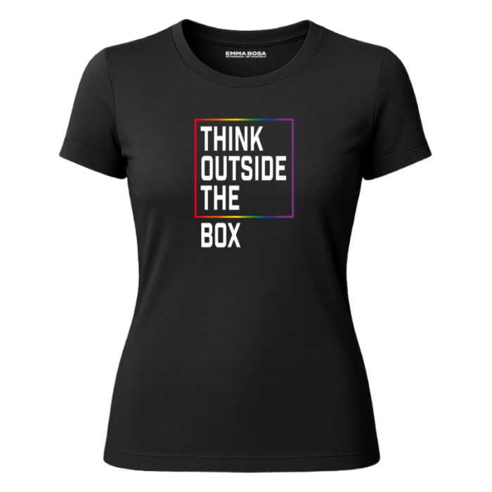 T-shirt Think Outside The Box – Rainbow
