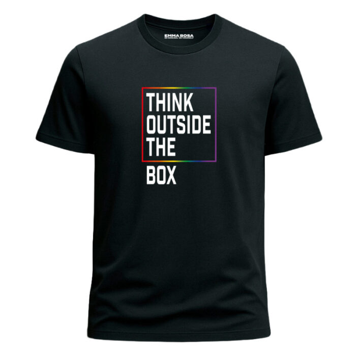 T-shirt Think Outside The Box - Rainbow